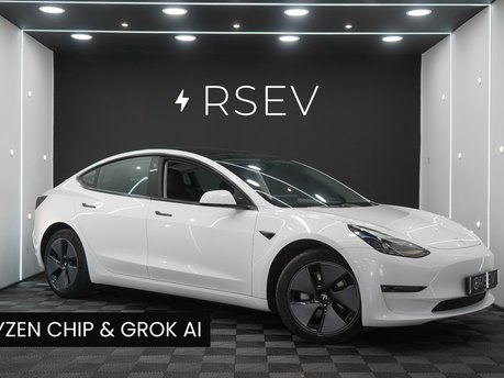 Tesla Model 3 LONG RANGE AWD Ryzen GROK AI One Owner Heat Pump Adaptive LEDs VAT Q