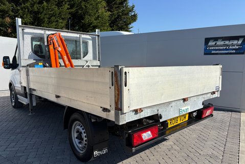 Ford Transit 350 Srw 130 ps Dropside Truck with Maxilift PH110 Crane 2