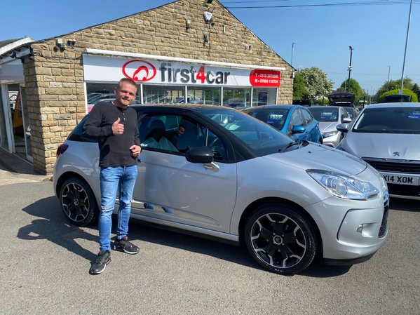 Craig from Cambridge collecting his new car 