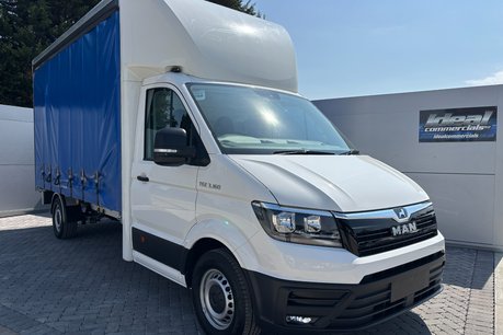 MAN TGE 3.160 Lwb Curtain Side Truck - Air Con / Cruise / 3.5t Towing