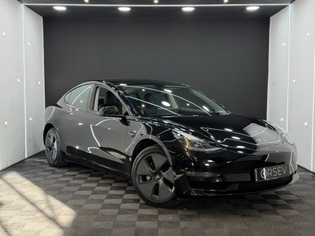 Tesla Model 3 Long Range RWD Solid Black Ryzen GROK AI Black Interior One Owner VAT Q
