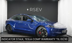 Tesla Model 3 PERFORMANCE AWD Deep Blue Metallic GROK AI RYZEN 20" ALLOYS BLACK INTERIOR 1