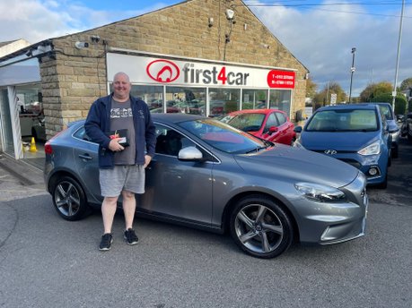 Phil from Leeds collecting his new Volvo.