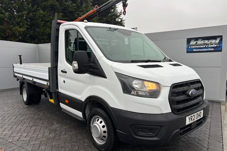 Ford Transit 350 Drw L3 130 ps Dropside Truck with PH180 Crane