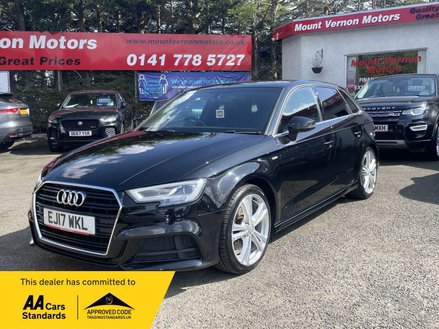 Audi A3 2.0 TFSI S line Sportback S Tronic Euro 6 (s/s) 5dr