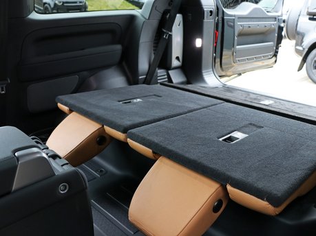 Genuine Land Rover leather rear seats and front seat upgrade for the Defender 90 Commercial 2