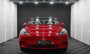 Tesla Model Y RWD Comfort Suspension White Interior Multi Coat Red One Owner Pristine 8