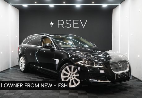 Jaguar XF D V6 PREMIUM LUXURY SPORTBRAKE One Owner Full History Rev Cam 