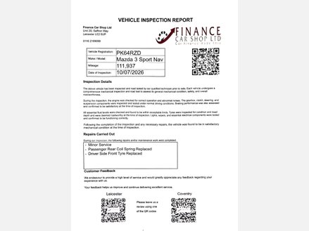 2014 MAZDA 3 SPORT NAV MILEAGE 111,937 MILES YEAR 2014 64 BODY TYPE HATCHBACK TRANSMISSION... photo