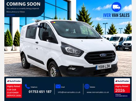 Ford Transit Custom 2.0 320 EcoBlue Crew Van Double Cab 5dr Diesel Manual L1 H1 Euro 6 (6 Seat)