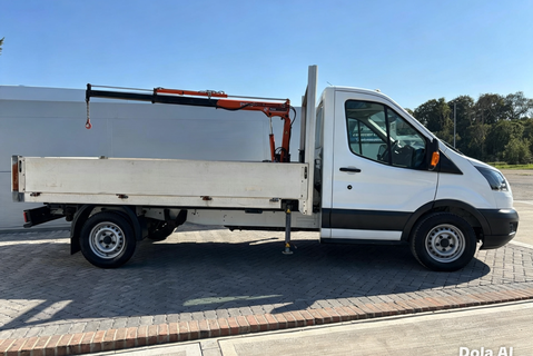 Ford Transit 350 Srw 130 ps Dropside Truck with Maxilift PH110 Crane 7