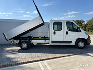Peugeot Boxer 335 2.2 Hdi 130 ps Crew Cab Tipper - Air Con - Ex MOD 7