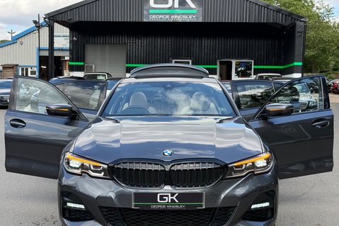 BMW 3 Series 330E M SPORT - OYSTER LEATHER -PRO & TECH PACKS - H/K -HUD - SUNROOF 19