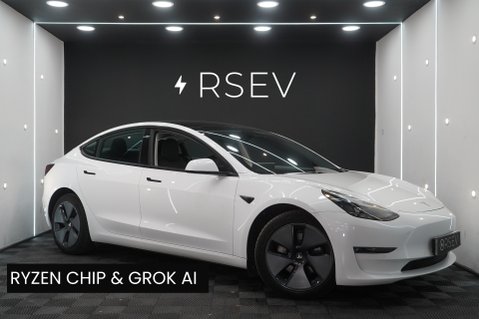 Tesla Model 3 LONG RANGE AWD Ryzen with GROK AI One Owner Heat Pump Adaptive LEDs VAT Q 