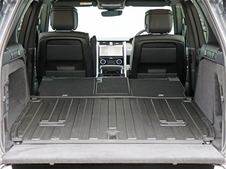 New premium rear seat conversion option for the Land Rover Discovery 5 Commercial, 2024+ models, featuring a white stitch 10