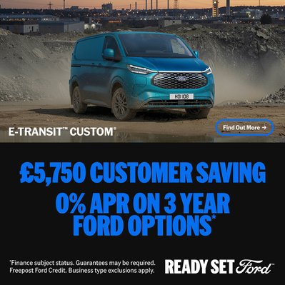 All-Electric Ford E-Transit Custom