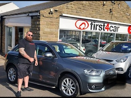 Ebby's happy with his new Audi