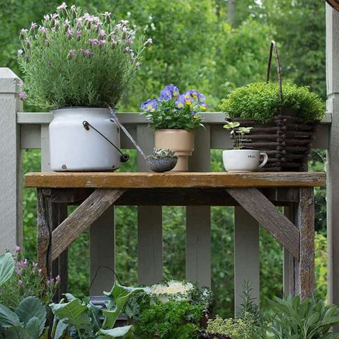 Look forward with a vintage garden