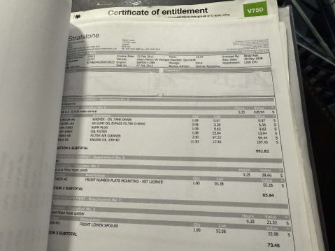 Aston Martin Vantage 4.3 Vantage V8 Auto 2dr ROADSTER 146