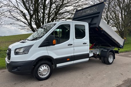 Ford Transit 350 Drw L3 130 ps Crew Cab Tipper - Air Con - Ex MOD