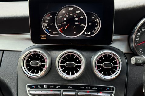 Mercedes-Benz C Class C 220 D AMG LINE PREMIUM PLUS - SELENITE GREY WITH CRANBERRY LEATHER 53