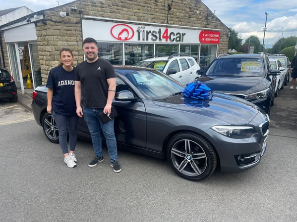 Ben from Halifax collecting his birthday BMW