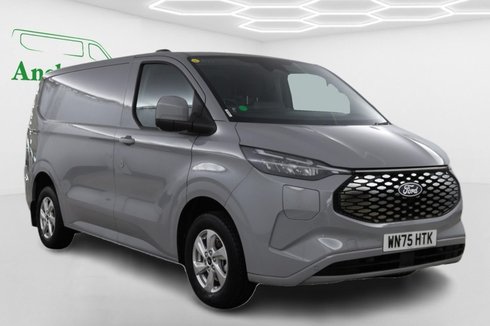 Ford E-Transit Custom 65KWH AUTO SWB L1H1 Low Roof Limited Air Con 218ps Alloys Sensors Cam EURO 
