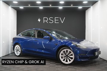 Tesla Model 3 LONG RANGE AWD 19" Sport Wheels Ryzen GROK AI Adaptive LEDs One Owner VAT Q