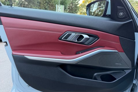 BMW 3 Series 330E M SPORT PHEV -TACORA RED LEATHER -COMF/VIS PACKS -HARMAN KARDON -VATQ 25