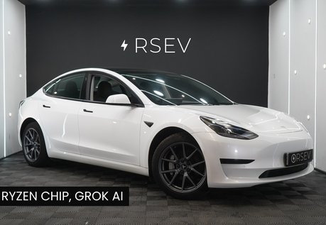 Tesla Model 3 Standard Range Plus Ryzen Chip GROK AI LFP Battery Heat Pump 1 Owner VatQ