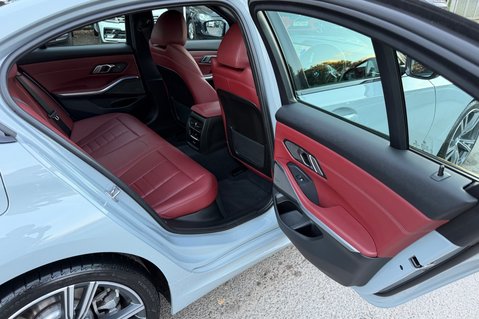 BMW 3 Series 330E M SPORT PHEV -TACORA RED LEATHER -COMF/VIS PACKS -HARMAN KARDON -VATQ 32