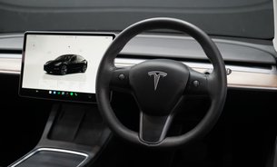 Tesla Model 3 LONG RANGE AWD 1 Owner Solid Black Ryzen GROK Adaptive LEDs Pano Roof VATQ 16