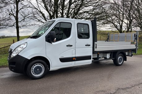 Vauxhall Movano F3500 L3 H1 Double Cab Dropside Truck with Tail Lift - Air Con