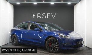 Tesla Model 3 PERFORMANCE AWD Deep Blue Metallic Ryzen GROK AI Adaptive LEDs 1