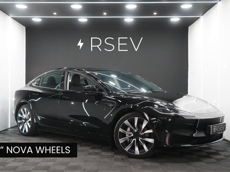 Tesla Model 3 LONG RANGE AWD  19" Nova Alloy Wheels Diamond Black One Owner Low Mileage 
