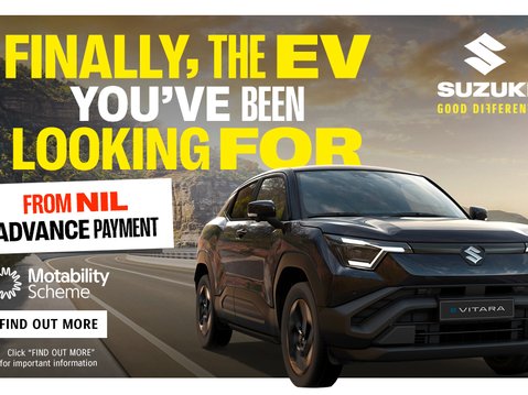 The Suzuki e VITARA — Now Available on Motability, From Nil Advance Payment 1