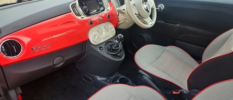 Fiat 500 1.2 LOUNGE LOOK! JUST 62000 MILES! 1 PREVIOUS KEEPER! GLASS ROOF ,BLUETOOTH 1