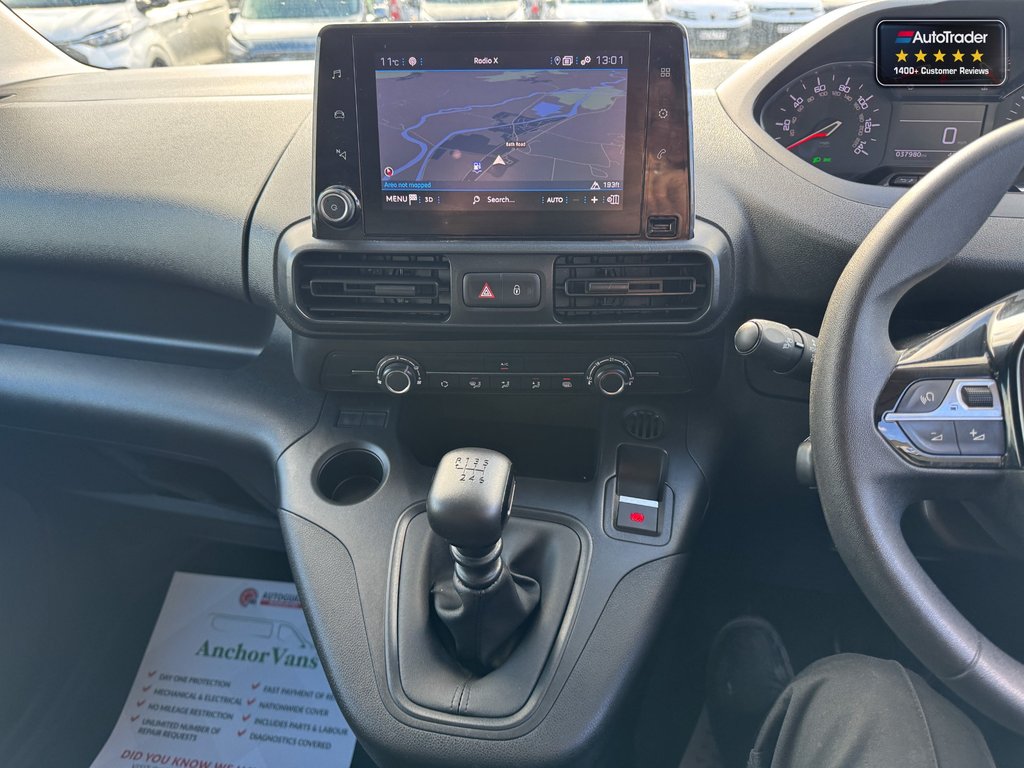 2022 Peugeot PartnerSWB L1H1 Low Roof Asphalt Air Con Alloys Camera Nav Sensors EURO 6 — thumbnail 33 of 50