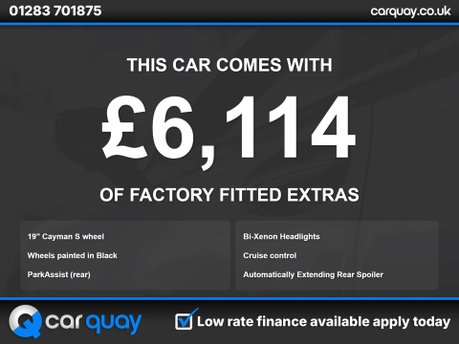 Porsche Cayman 3.4 Cayman S Semi-Auto 3dr 18