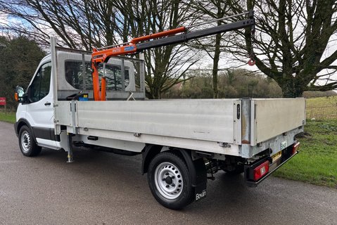 Ford Transit 350 Srw 130 ps Dropside Truck with Maxilift PH110 Crane 6