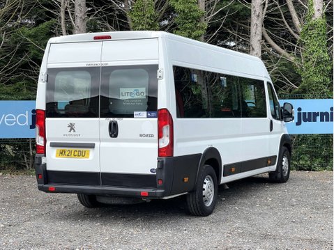 Peugeot Boxer 2.2 Boxer 440 L4H2 LIGHTWEIGHT MINIBUS 17SEATS w FULL WIDTH RAMP. E6 10