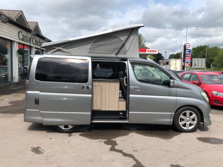 Nissan Elgrand 3.5 V6 Automatic Highway Star 4 berth Camper van with pop up roof 57000m 16