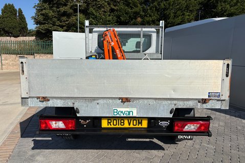 Ford Transit 350 Srw 130 ps Dropside Truck with Maxilift PH110 Crane 11