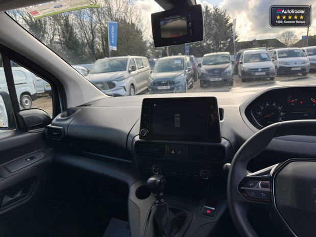 Peugeot Partner SWB L1H1 Low Roof Asphalt Air Con Alloys Camera Nav Sensors SELECT 32