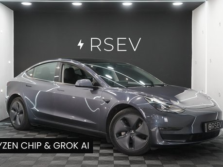 Tesla Model 3 LONG RANGE AWD Ryzen with GROK AI One Owner Heat Pump Adaptive LEDs VAT Q