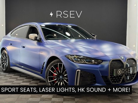 BMW i4 M50 Frozen Portimao Blue Laser Lights Sunroof HUD Carbon Decor FBMWSH +++