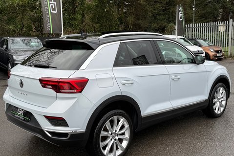 Volkswagen T-Roc SEL TSI EVO DSG -WHITE SILVER -PAN ROOF -CAMERA -WINTER PACK  7