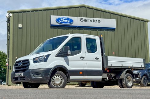 Ford Transit Tipper Crew Cab LWB L3 Leader 350 Dual Rear Wheel Tow Bar EURO 6