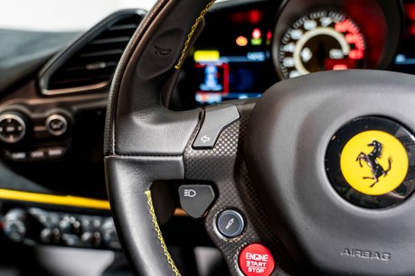 Ferrari 488 Pista WARRANTY. HISTORIC PAINTWORK. CARBON FIBRE INT & EXT. LIFT. CARPLAY. 32