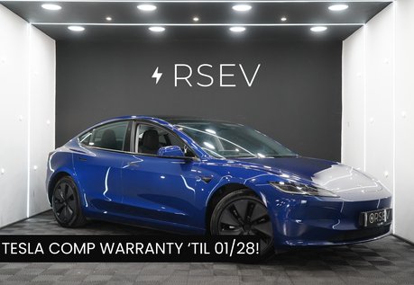Tesla Model 3 LONG RANGE AWD Deep Blue Metallic GROK AI 